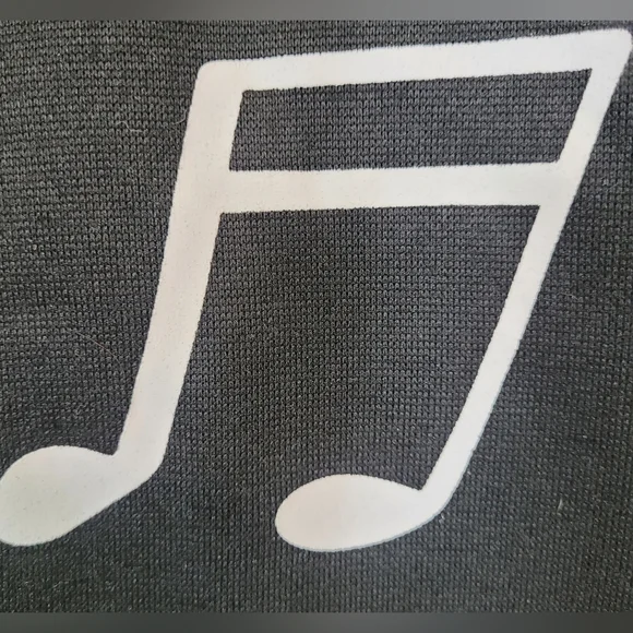 Black and White Musical Notes Novelty Sweater- Size XL - polyesterter - Picture 4 of 5